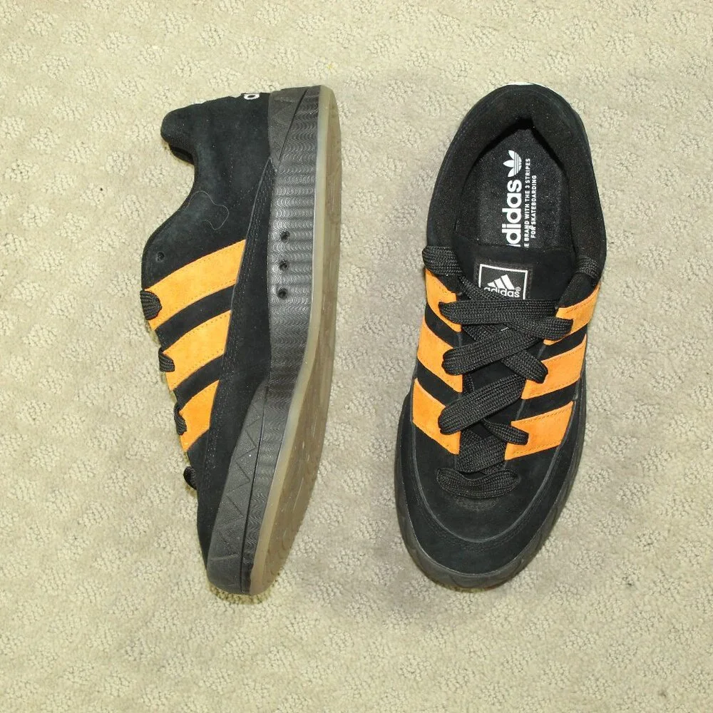 Men's Size 9 - adidas Jamal Smith x Adimatic Black Orange Rush Athletic Shoes